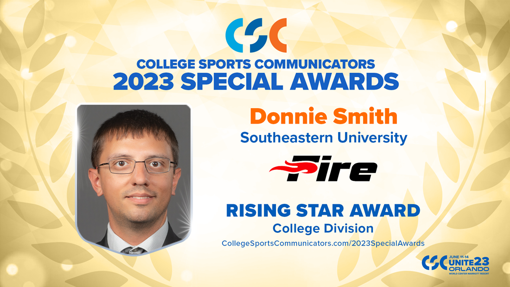 2023 Special Awards Salute: Donnie Smith (Southeastern), Rising Star Award